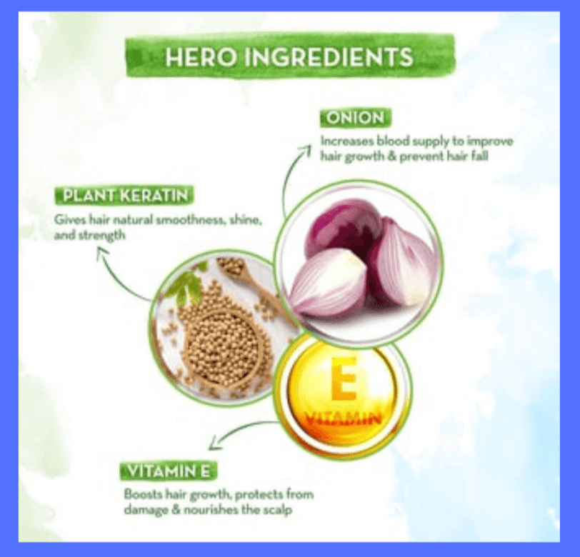 Ingredients of mamaearth onion shampoo 