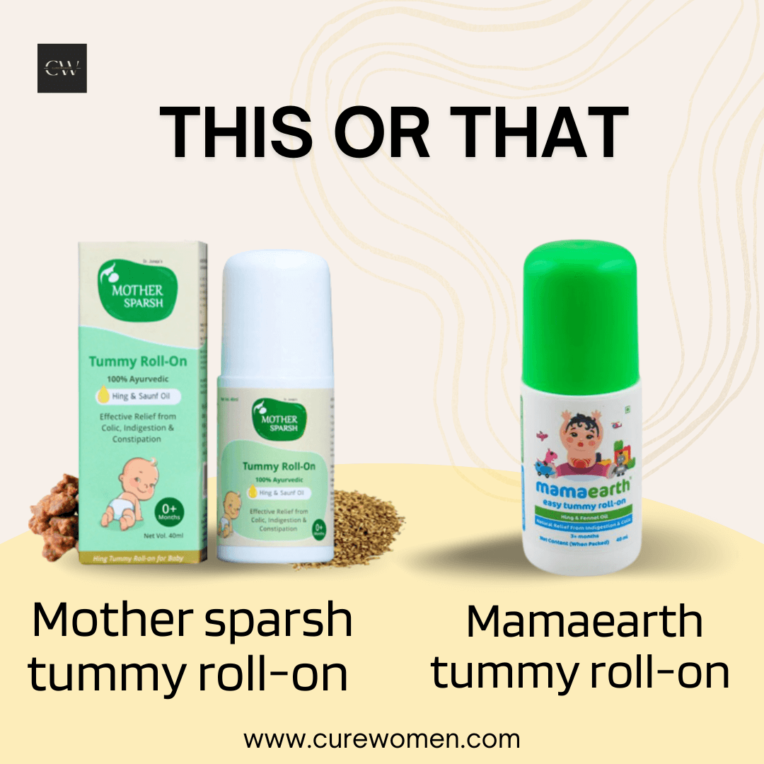 Mamaearth vs. Mother Sparsh Tummy Roll On