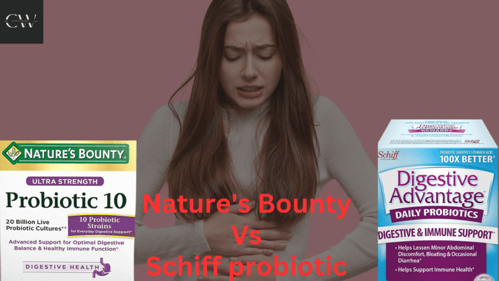 Nature's Bounty vs Schiff probiotic